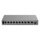 Switch Layer 2 Smart Cloud-Managed / 11 Puertos Gigabit / 8 Puertos PoE+ 70 W / 1 Puerto SFP Uplink / Protección 6 kV / Fanless | RG-ES211GS-LP