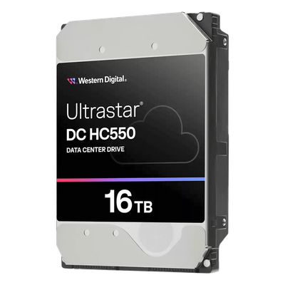 Disco Duro Data Center / 16 TB / 7200 RPM / SATA 6 Gb/s / SAS 12 Gb/s / CMR / HelioSeal / 2.5M-hour MTBF / 3.5 Pulgadas | WUH722016CLE6L0
