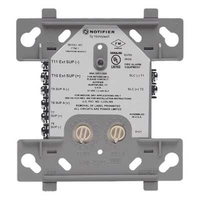 Módulo de Control Direccionable / Teléfono de Bomberos / 2 Circuitos Estilo Y/Z / FlashScan / Alimentación SLC 2 Hilos | FTM-1
