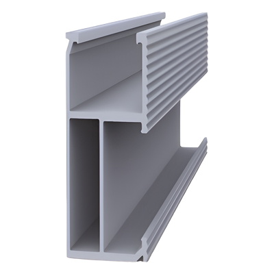 Riel 5 para montaje de módulos fotovoltaicos de aluminio anodizado de 4400mm. | EPL-SR5-4400