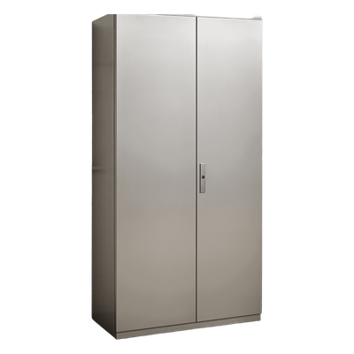 Gabinete de Acero Inoxidable / IP55 / IK10 / 1000 x 2200 x 400 mm (39.4 x 86.6 x 15.7 in) / Capacidad 110 kg / Platina Galvanizada | PST10022040INOXT