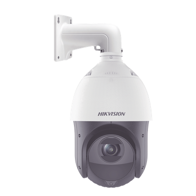 PTZ IP 4 Megapixel / 15X Zoom / 100 mts IR / Exterior IP66 / DARKFIGHTER / ACUSENSE (Evita Falsas Alarmas) / Detección Facial / WDR 120 dB / Entrada y Salida de Audio y Alarmas / HLC / EIS / PoE+ / MicroSD | DS-2DE4415IW-DE(T5)