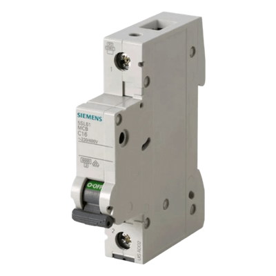 Interruptor Termomagnético / Riel DIN / 1 Polo / 16 A / 6 kA | 5SL61167CC