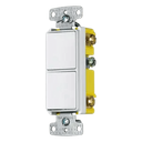 Interruptor Residencial / 15 A / 120-277 V CA / 2 Polos Unipolares / 30,000 Ciclos / 0.66 ft x 0.66 ft (20 cm x 20 cm) / Blanco | HUB-RCD-101W