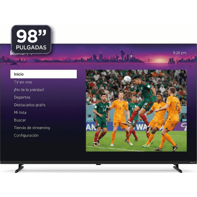 Smart TV QLED / 98 pulgadas / 4K UHD / Dolby Audio 12W+12W / 3 HDMI ARC-CEC / Wi-Fi / VESA 700×400 | CK98Q1