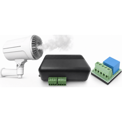 Kit Comunicador 4GLTEM + Generador de Niebla / 4 Entradas y 2 Salidas / 2 Años de Servicio Incluidos / Notificación PUSH e Email / Activación Remota / Cubre 150m³ en 10 Segundos / Contacto Seco | MQ03-LTE-M-NIEBLA