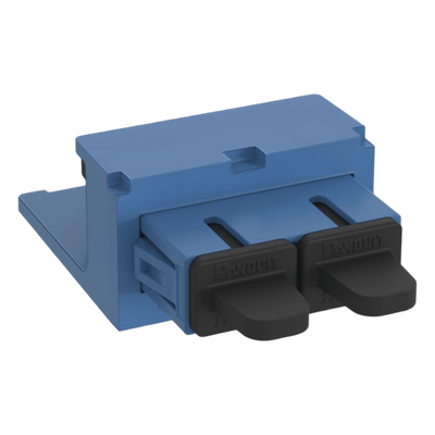 Módulo Acoplador / SC Duplex / Fibra Monomodo OS1/OS2 / Mini-Com / Cerámica Zirconia / Azul | CMDBUSCZBU
