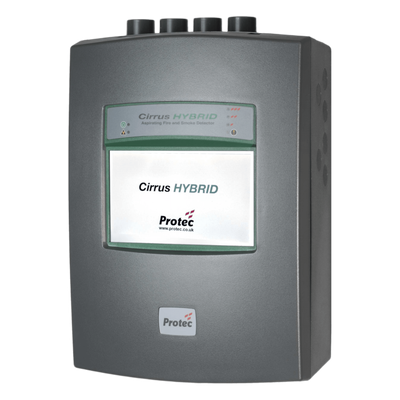 Detector de Humo por Aspiración / Tecnología Híbrida CCD + EWSD / 4 Zonas con Escaneo por Zona / Cobertura 5,000 m² (54,000 sq ft) | 61986H4S-FMUL4