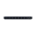 PDU Básico Para Distribución de Energía, Con 8 Tomas NEMA 5-15R Traseras y 2 Tomas 5-15R Frontales, 1UR, 15 Amp, 120 Vca | PDU15B2F8R