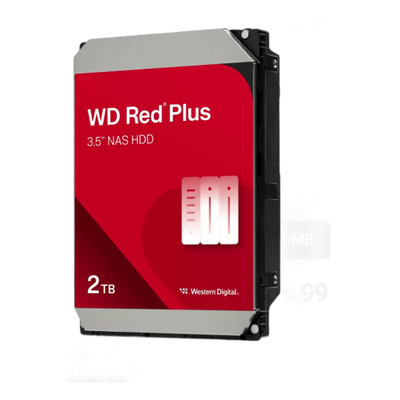 Disco Duro NAS / 2 TB / 3.5" / 5400 RPM / CMR / 175 MB/s / NASware / RAID hasta 8 Bahías / MTBF 1M Horas | WD20EFPX