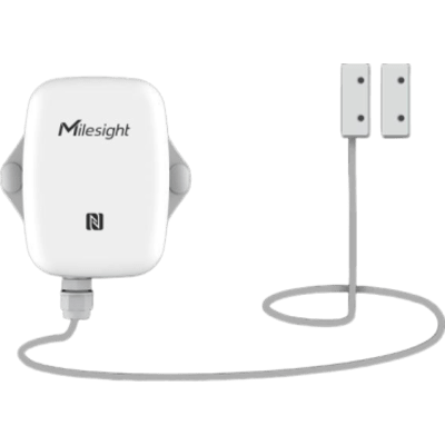 Sensor de Contacto Magnético LoRaWAN / Detección 20-30 mm / Alcance 10 km (32,808 ft) / Batería 4000 mAh hasta 10 Años / Temperatura y Humedad Integrados / IP67 / NFC / D2D | EM300MCS915M