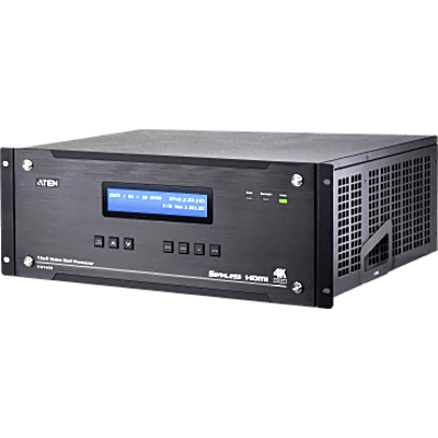 Procesador de Video Wall / 16 Entradas HDMI / 8 Salidas HDMI / True 4K@60Hz / Chasis 4U / FPGA / Redundancia Dual / Expansión 24 Displays | VW1608