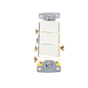 Interruptor Residencial / 15 A / 120 V CA / 3 Polos Unipolares / Cableado Lateral / 49 pies | HUB-RCD-111W