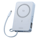 Banco de Energía Magnético Inalámbrico / 10000 mAh 36 Wh / Carga Rápida 30 W PD3.0/PPS/UFCS / Qi 2.2 25 W MPP / Cable USB-C Integrado 60 W / 254 g | 65958B