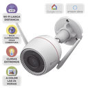 Cámara Bala IP / 5 Megapixel (3K) / Wi-Fi 2.4 GHz / IR 30 m (98.4 ft) / Visión Nocturna Color / IP67 / Audio Bidireccional / Alarma Luz y Sirena | CSH3C/3K