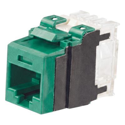 Jack Keystone / Cat 6A / 500 MHz / 110 Impacto / UTP / Verde / T568A-B | NK6X88MGR