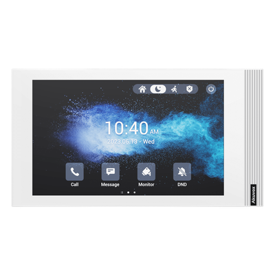 Monitor SIP Linux / Pantalla Táctil 7 Pulgadas / Wi-Fi 6 / PoE / 8 Entradas de Alarma / Instalación Horizontal o Vertical | S562W/WHITE
