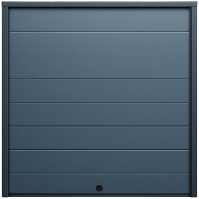 Seccion para puerta de Garage / Lisa / Linea Central / Panel de 21" / Color GRIS / 12 pies Ancho / Estilo Americana. | SEC-DOOR12-21L