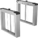 Torniquetes Quick Pass Carril de 65 cms (25.6 in) / Reconocimiento Facial y Lectores de Tarjeta Incluidos / Aletas de Acrílico Incluidas / Bidireccional / 5,000,000 MCBF / 4 Pares de dToF | DS-K6B221TMX-LR-65-K