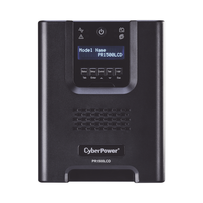 UPS de 1500 VA/1500 W, Topología Línea Interactiva, Entrada 120 Vca NEMA 5-15P, Onda Senoidal Pura, Mini Torre, Con 8 Tomas NEMA 5-15R | PR1500LCD