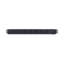 PDU Básico Para Distribución de Energía, Con 8 Tomas NEMA 5-15R Traseras, 1UR, 15 Amp, 120 Vca | PDU15B8R