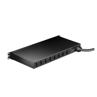 PDU Monitoreable / 8 Salidas NEMA 5-20R / Entrada NEMA 5-20P / Horizontal 1U / 120 Vca / 20 A | E08D10M