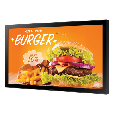 Pantalla LED Profesional para Exterior / 24" Full HD / Brillo 1500 nits / IP66 / Operación 24/7 / HDMI y LAN / VESA 1200x400 mm | OH24B