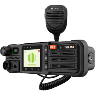 Kit Terminal Vehicular TELOX M3 PoC LTE con Licencia TASSTA T.FLEX 12 meses / SIM de datos no incluida / Android 12 / Pantalla Táctil 2.0" / Altavoz 5W / IP54 / GPS | M3-TBASIC