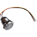 Kit Botones Nexmosphere / 3 Botones S-B90W43 IP65 19 mm + Interfaz XT-B4N6 4 Canales / 256 Combinaciones LED / Controlador XN-125 2 X-talk / Cable USB Split DC | XT-BOTON/3