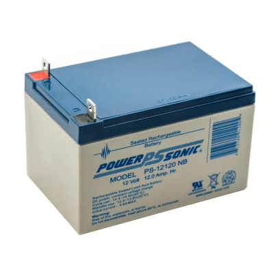Batería 12V Recargable, 12AH, Para Respaldo, Tecnologías AGM/VRLA, 5 Años Vida Útil, Terminales tipo NB1, Reconocida UL , Sin Mantenimiento, Sin Derrames | PS-12120-NB1