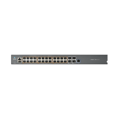 Switch cnMatrix EX2028-P capa 3 de 28 puertos (24 PoE Gigabit 802.3af/at, 4 SFP+) administración desde la Nube (MX-EX2028PxA-U) | MX-EX2028PXA-U