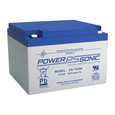 Batería 12V, 26AH, Para Respaldo, Tecnologías AGM/VRLA, 5 Años Vida Útil, Terminales M5, Reconocida UL | PS-12260-M5