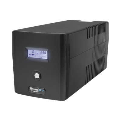 UPS 1200VA/720W Pantalla LCD / Línea Interactiva 120Vca / 6 tomas 5-15R (4 Respaldadas) / Regulación de Voltaje / Protección RJ45 | LP1200LCD