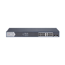 Switch Gigabit PoE+ / Administrable / 16 Puertos 1000 Mbps PoE+ / 2 Puertos SFP / Configuración Nube desde Hik-ParnerPro / PoE hasta 300 Metros / 225 Watts | DS-3E1518P-SI
