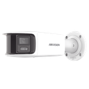 [FlexVu] [PROTECCIÓN ACTIVA] Bala IP Panorámica 8 Megapixel (4K) / 2 Lentes 4 mm (180°) / Imagen a Color 24/7 (ColorVu) / PoE / WDR 130° / IP67 / ACUSENSE / Luz Estroboscópica y Alarma Audible / 40 mts Luz Blanca / Micro SD | DS-2CD2T87G2-PLSU/SL(C)