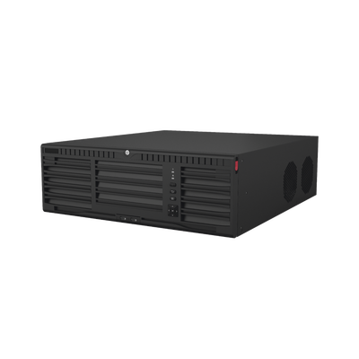 [Doble Poder de Decodificación] NVR 32 Megapixel (8K) / 64 Canales IP / AcuSense / ANPR / Conteo de Personas / Heat Map / 16 Bahías de Disco Duro /  Soporta RAID con Hot Swap / 2 HDMI en 8K / Soporta POS / Alarmas I/O  / Smart Search | DS-9664NI-M16