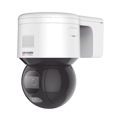 [ PROTECCIÓN ACTIVA ] Domo PT IP 4 Megapixel / Imagen a Color 24/7 / Lente 4 mm / Luz Blanca 30 mts / Exterior IP66 / ACUSENSE (Evita Falsas Alarmas) / PoE+ / Micrófono y Bocina Integrada / WDR 120 dB / MicroSD | DS-2DE3A400BW-DE(F1)(T5)