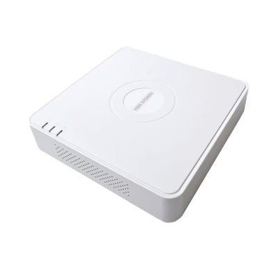 NVR 4 Megapixel (Compatible con Cámaras ACUSENSE) / 4 canales IP / 4 Puertos PoE /1 Bahía de Disco Duro / Salida de Vídeo Full HD | DS-7104NI-Q1/4P(D)