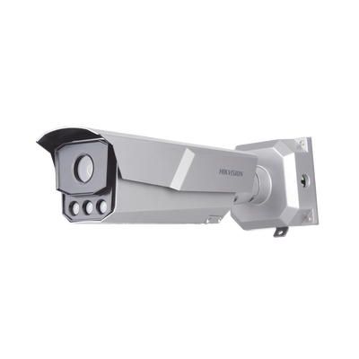 Bala IP 4 Megapixel / ANPR / Reconocimiento y Captura de Placas Vehiculares para Trafico de Alta Velocidad / 3 Carriles / DARKFIGHTER / WDR 140 dB / IP67 / IK10 / Lente Mot. 8 a 32 mm / 50 mts IR / Micro SD | IDS-TCM403-BI(G)/POE/0832