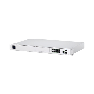 UniFi OS Console: Dream Machine Pro, con 1 puerto WAN Gigabit RJ45, 1 puerto WAN 10G SFP+ / 8 puertos LAN Gigabit RJ-45, y una bahía de HDD 3.5" (No incluye HDD), Integra todas las aplicaciones UniFi | UDM-PRO