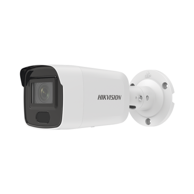 Bala IP 8 Megapixel / Lente 2.8 mm / 40 mts IR / Exterior IP67 / PoE / DARKFIGHTER / Alarmas y Audio I/O / ONVIF / Micro SD / 4 Analíticos: AcuSense, Deteccion Facial, Conteo de Personas por Cruce y Zona | DS-2CD3086G2-IS(H)