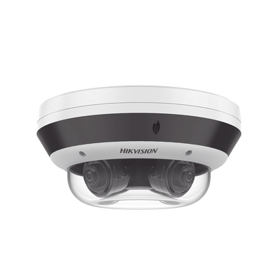 PanoVu Series / Vista Panorámica 360º / 4 Lentes Mot. 2.8 a 8 mm (4 Megapixel por Lente) / 16 Megapixel en Total / WDR 120 dB / DARKFIGHTER / Exterior IP67 / IK10 / PoE+ / 30 mts IR / Micro SD | DS-2CD6D44G1-IZS