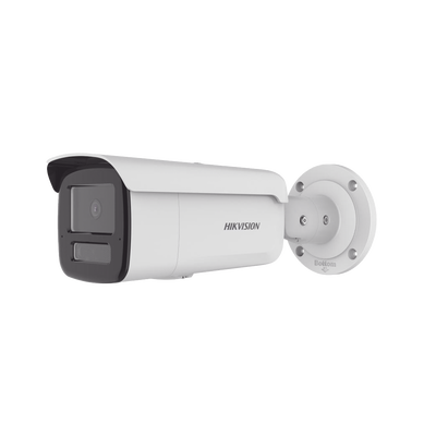 [Dual Light + 2 Micrófonos Integrados] Bala IP 4 Megapixel / Lente 4 mm / 80 mts IR + 80 mts Luz Blanca / ACUSENSE / Exterior IP67 / IK10 / WDR 120 dB / PoE / Micro SD  / ACUSEARCH | DS-2CD2T43G2-4LI2U