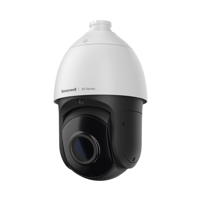 PTZ IP 5 Megapixel / 30X Zoom / 150 mts IR /  Ultra Baja Iluminación /  H.265 / IA (Filtro de Humanos y Vehiculos) / Merodeo / PoE+ / Exterior IP67 / IK10 / ONVIF / NDAA / Serie 35 / 256 GB microSD / Audio I/O / Alarma I/O / Honeywell Security | HC35WZ5R30