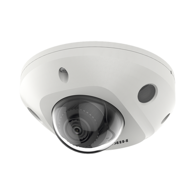 Mini Domo IP 4 Megapixel / Lente 2.8 mm / 30mts IR EXIR / Micrófono Integrado / Exterior IP67 / IK08 / PoE / DARKFIGHTER / Alarmas y Audio I/O / ONVIF / Micro SD / 4 Analíticos: AcuSense, Deteccion Facial, Conteo de Personas por Cruce y Zona | DS-2CD3546G2-IS(H)