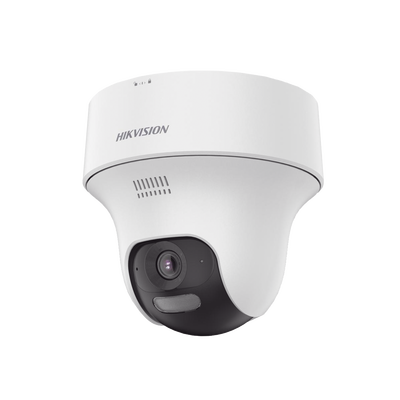 Turret  PT IP 4 Megapixel / Lente 2.8 mm / Dual Light (20 mts IR + 15 mts Luz Blanca) / Wi-Fi / IP54 / dWDR / H.265 / Audio Bidireccional (Micrófono y Bocina) / Micro SD | DS-2CV1F43G2-LIDWF(B)