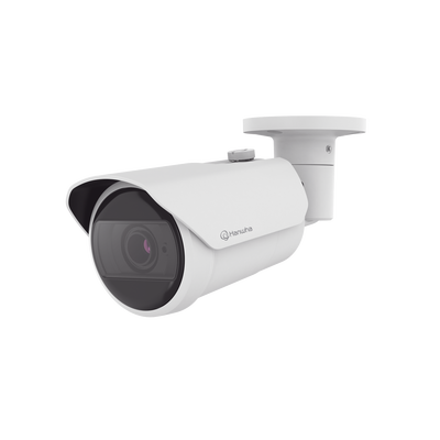Cámara IP Tipo Bala Antivandálica 5 Megapíxel / Lente Varifocal 3.2 - 10mm / IR 30M / WDR 120db / IP66 / H.265 & WiseStream / Inteligencia Artificial Deteccion de Personas y vehiculos | QNO-C8083R