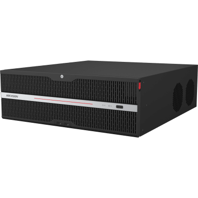 [Doble Poder de Decodificación] NVR 32 Megapixel (8K) / 128 Canales IP / AcuSense / ANPR / Conteo de Personas / 16 Bahías de Disco Duro / 2 Tarjetas de Red / Soporta RAID con Hot Swap / 2 HDMI en 8K / POS / Alarmas I/O  / Smart Search | DS-96128NXI-S16R