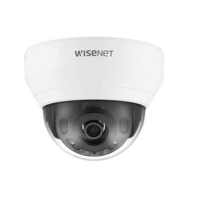 Cámara IP Tipo Domo Interior 2 Megapíxel / Lente 4mm / IR 20M / WDR 120db / H.265 & WiseStream / Micrófono Interconstruido | QND-6022R