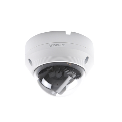 Cámara IP Tipo Domo Antivandálico 2 Megapíxel / Lente Motorizado 3.2-10mm / IR 30M / WDR 120db / Exterior IP66 / H.265 & WiseStream / Entrada de audio | QNV-6082R